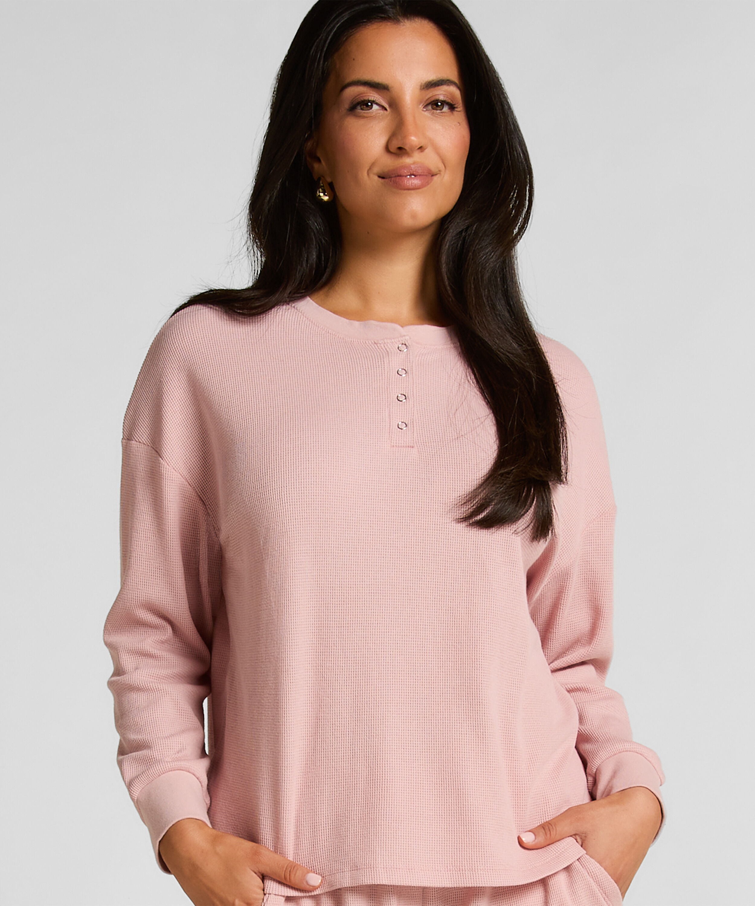 Haut gaufre Henley