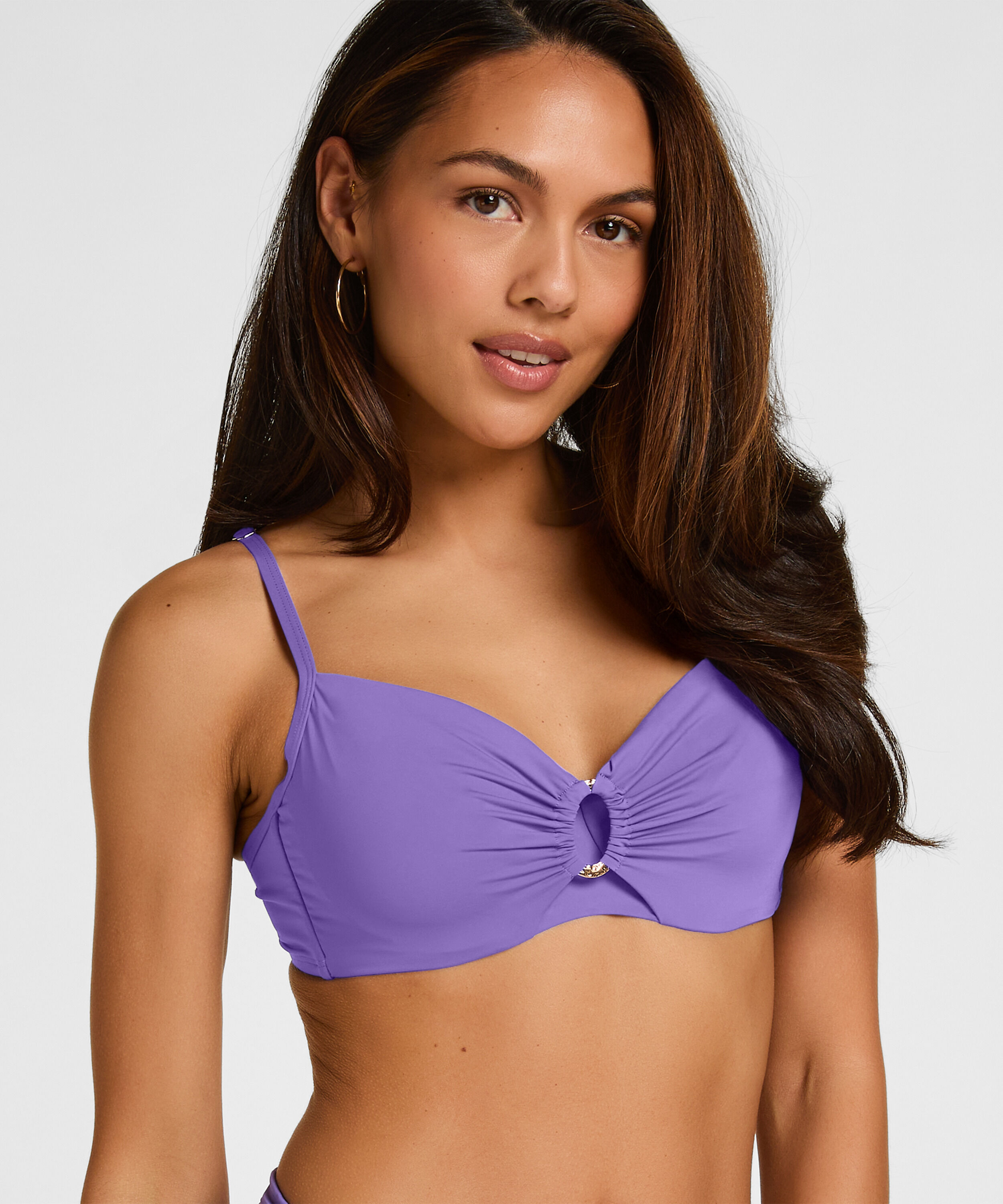 Haut de bikini à armatures non préformé Luxe, Violet Haut de bikini à armatures non préformé Luxe, Violet