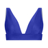 Haut de bikini triangle Santorini, Bleu