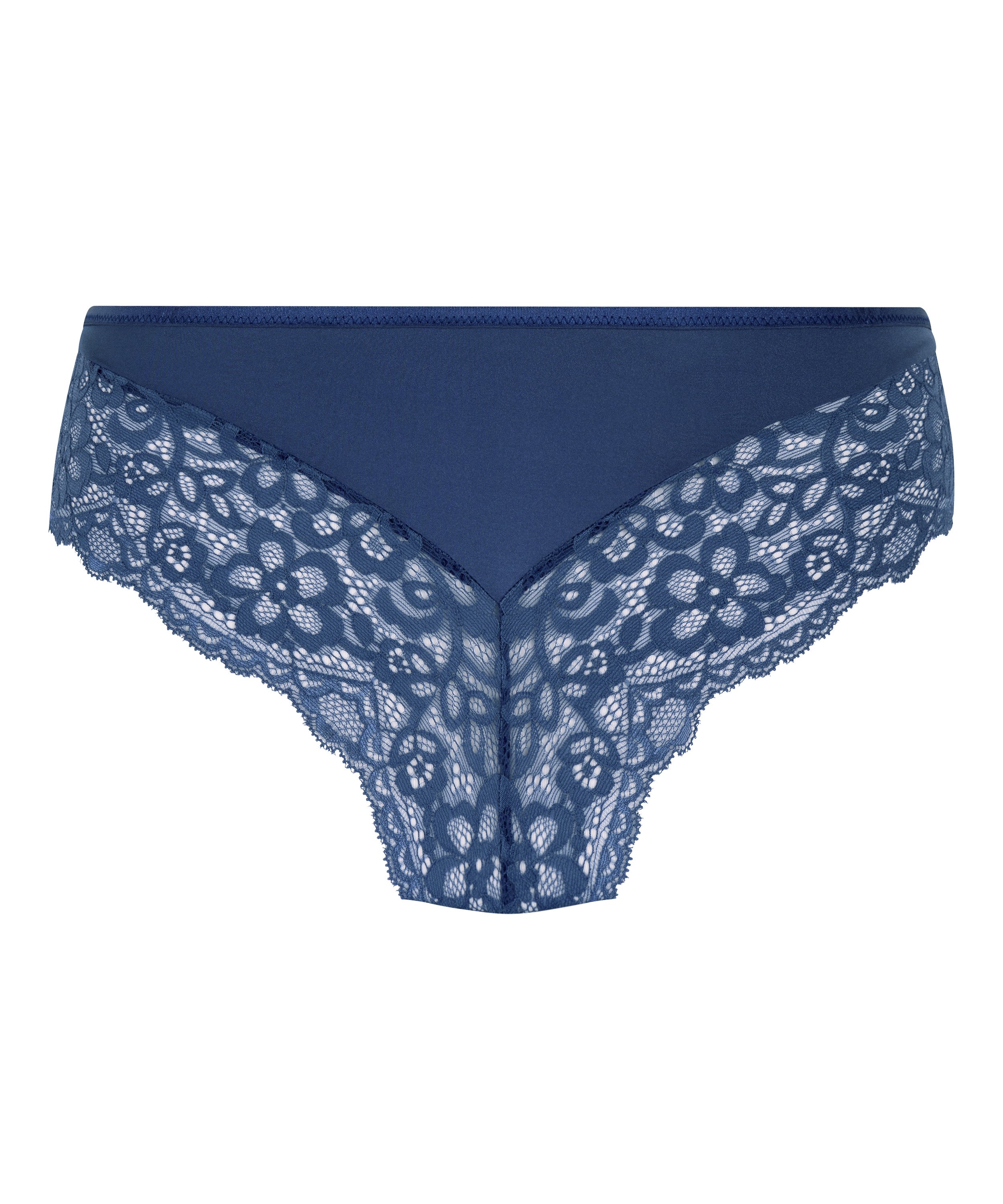 Slip brésilien Marine, Bleu, main