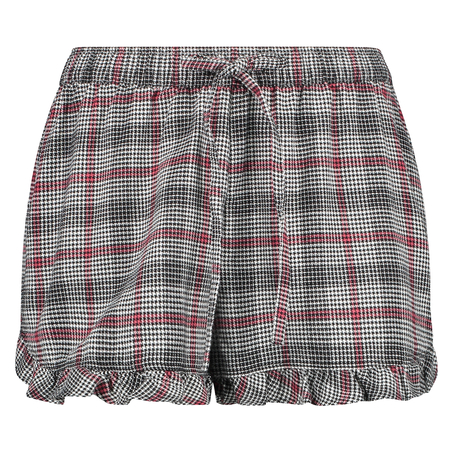 Short Pyjama Twill Check, Gris