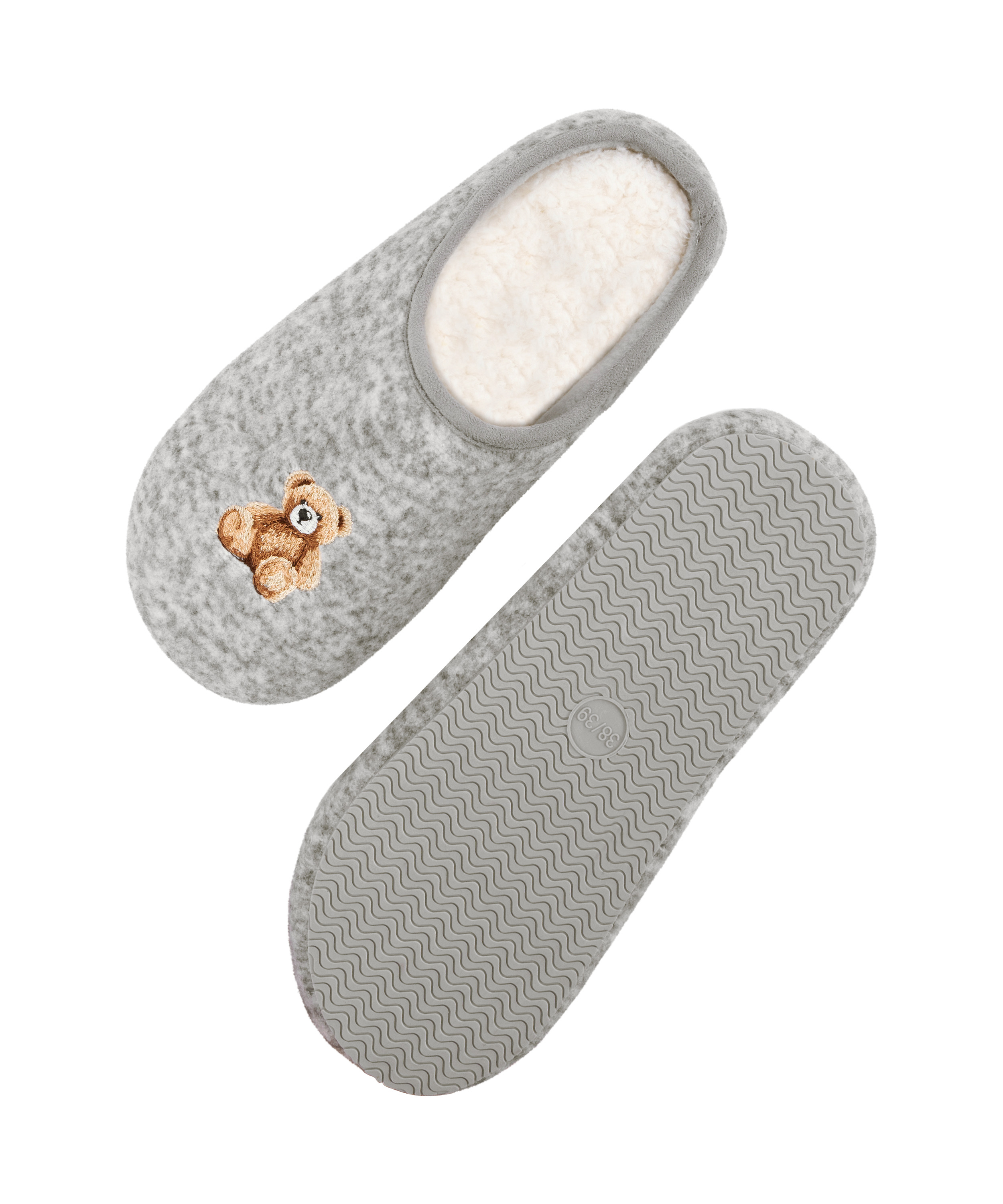 Pantoufles Ivy, Gris, main