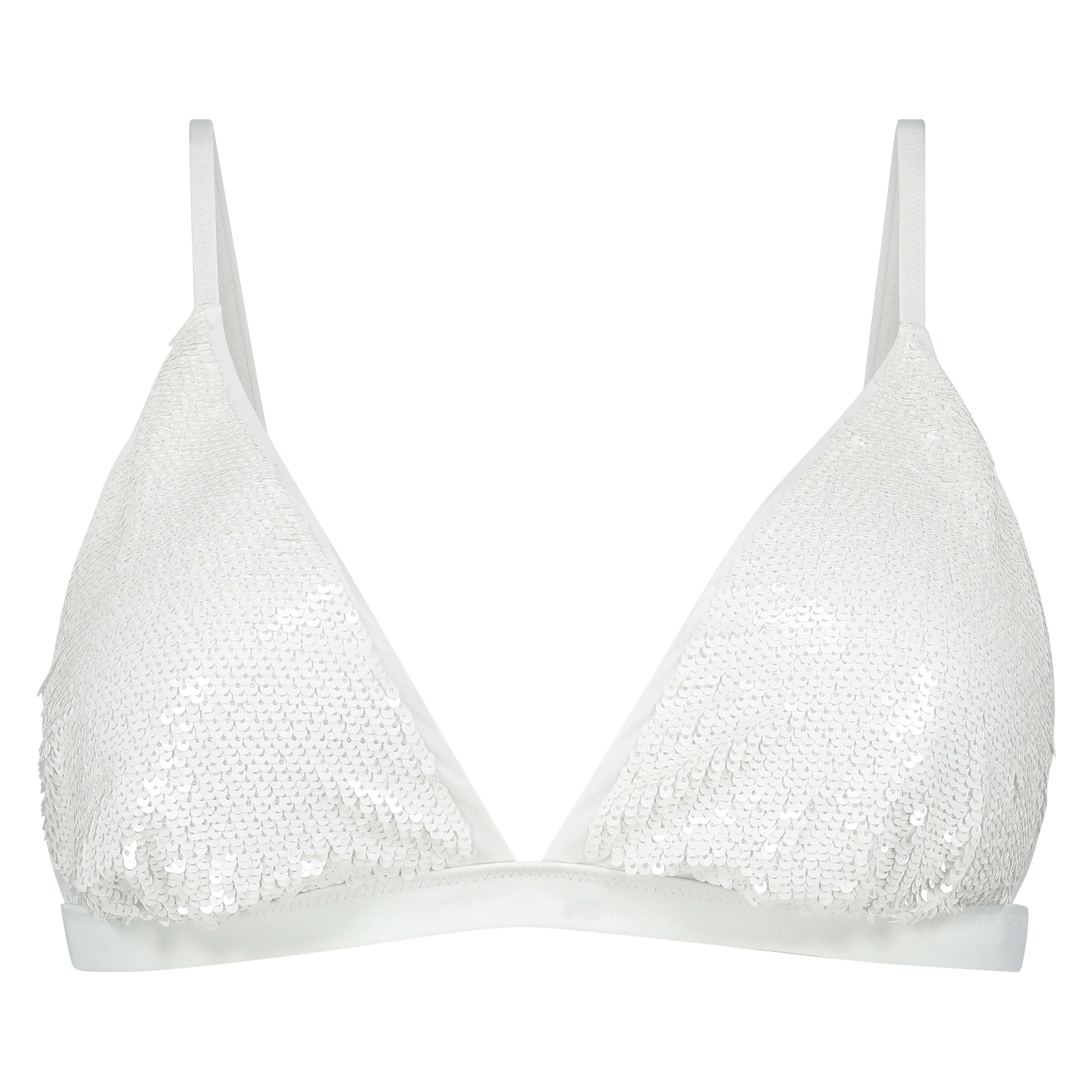 Haut de bikini Triangle Pride, Blanc, main