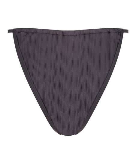 Bas de bikini échancré Lisbon, Gris