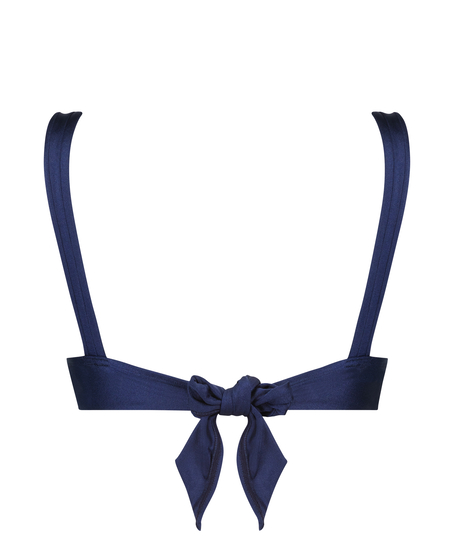 Haut de bikini triangle Luxe, Bleu
