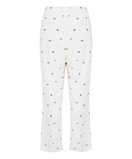 Pantalon de pyjama Pointelle, Blanc