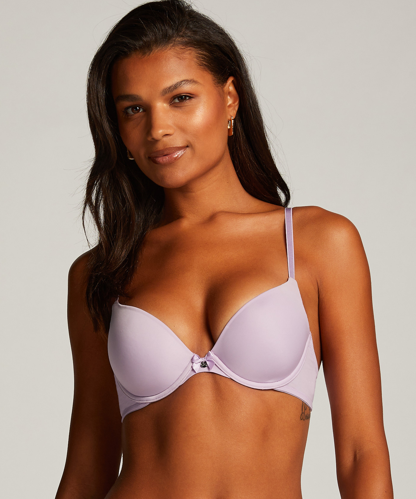 Soutien-gorge à armatures préformé Plunge, Violet, main