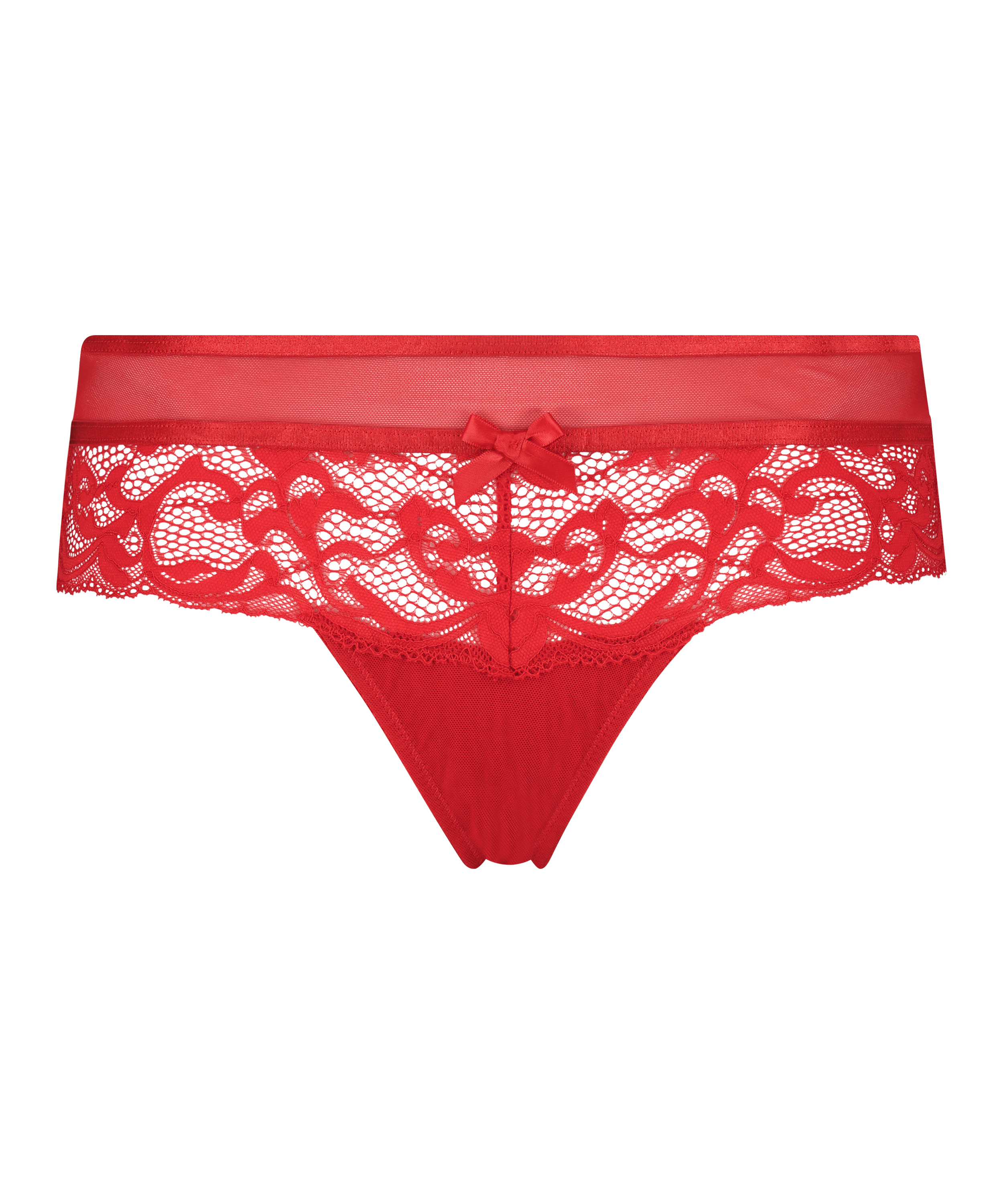 Boxer string Phoebe, Rouge, main