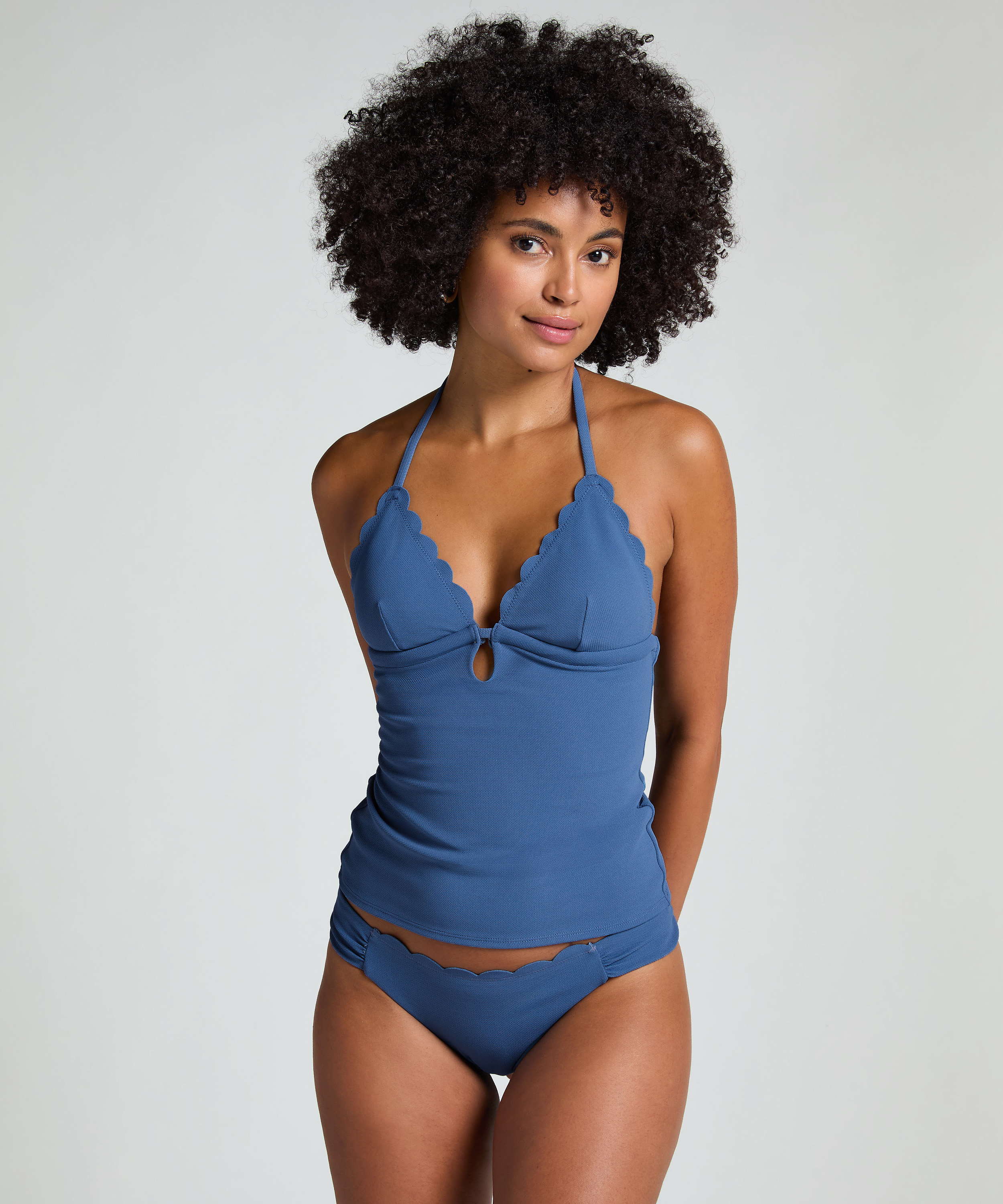 Tankini galbant, Bleu, main