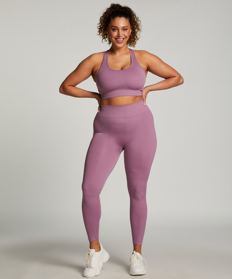 Legging de sport sans coutures taille haute HKMX, Violet