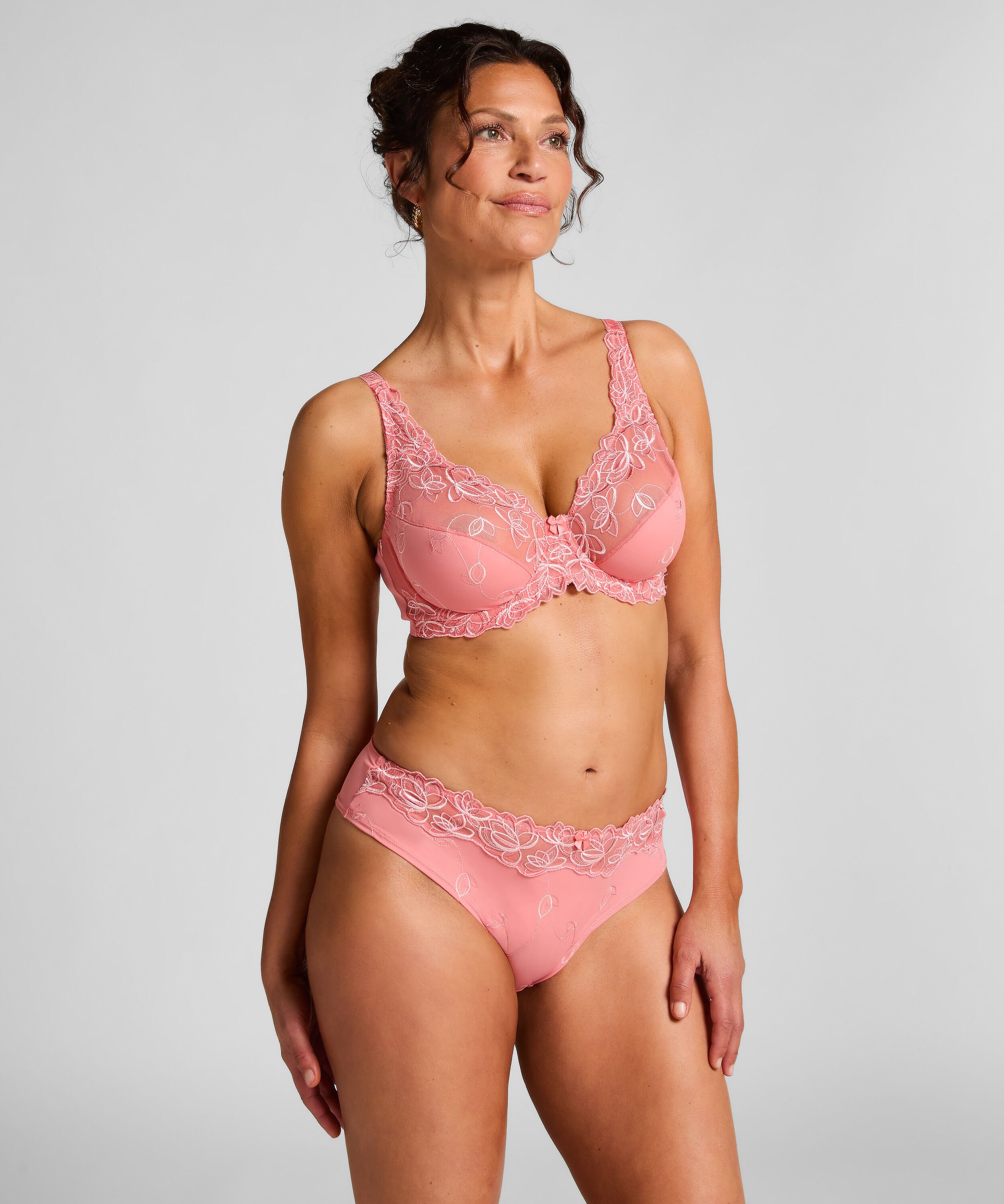 Slip br&eacute;silien Diva, Rose