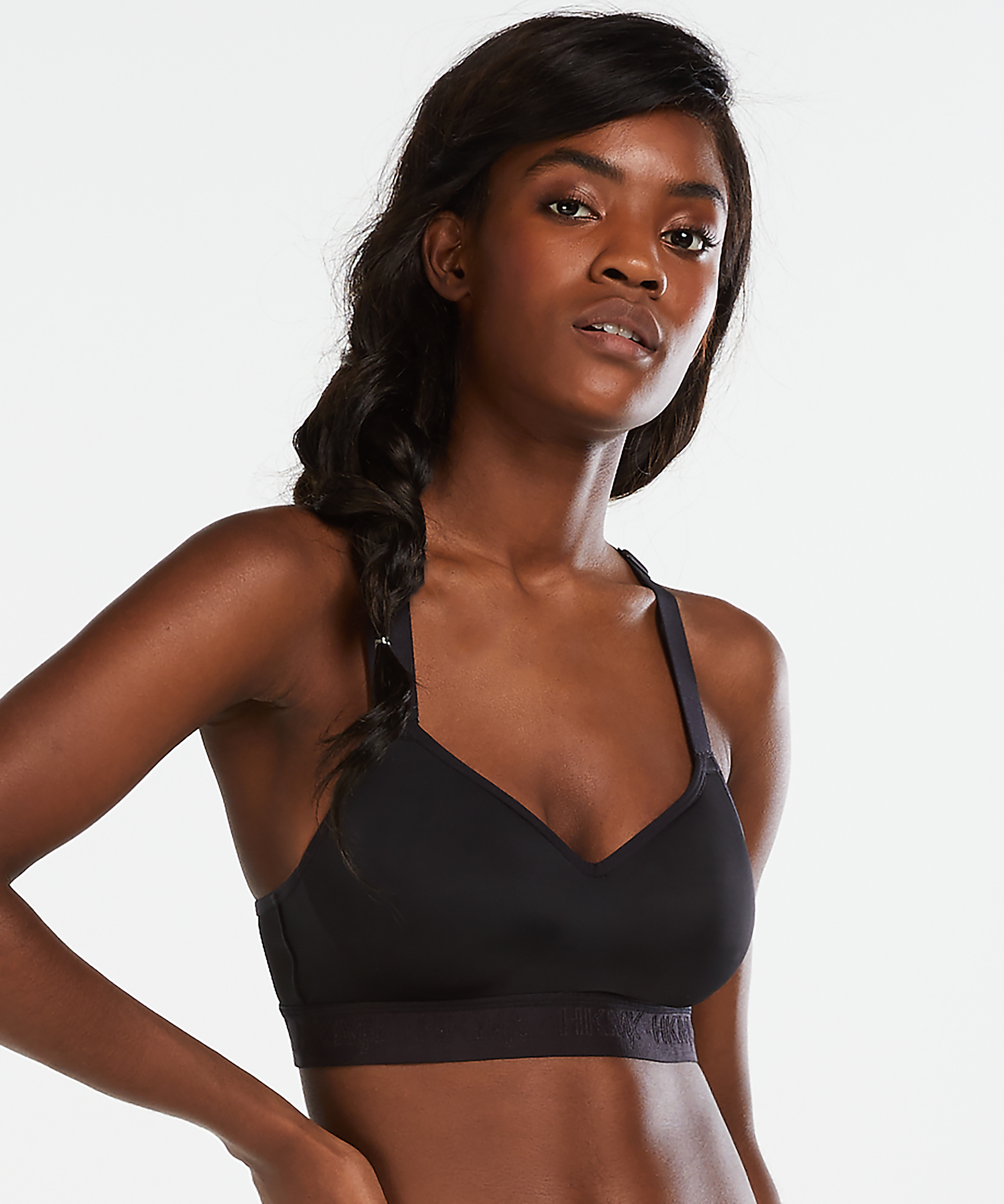 HKMX Soutien-gorge de sport The All Star Maintien niveau 2, Noir, main