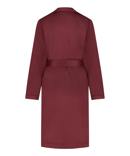 Peignoir en polaire satinée, Rouge