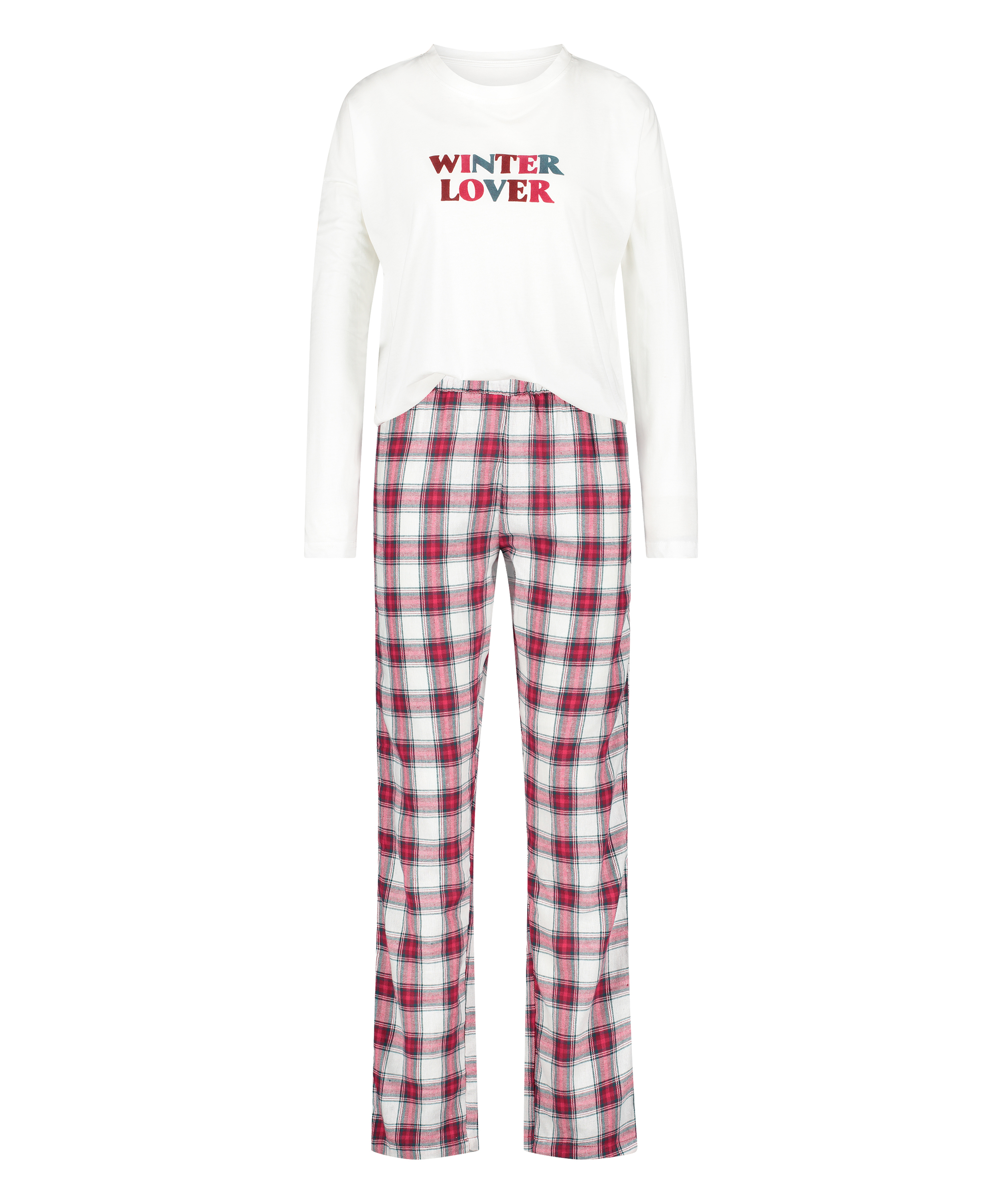 Ensemble pijama, Rouge, main