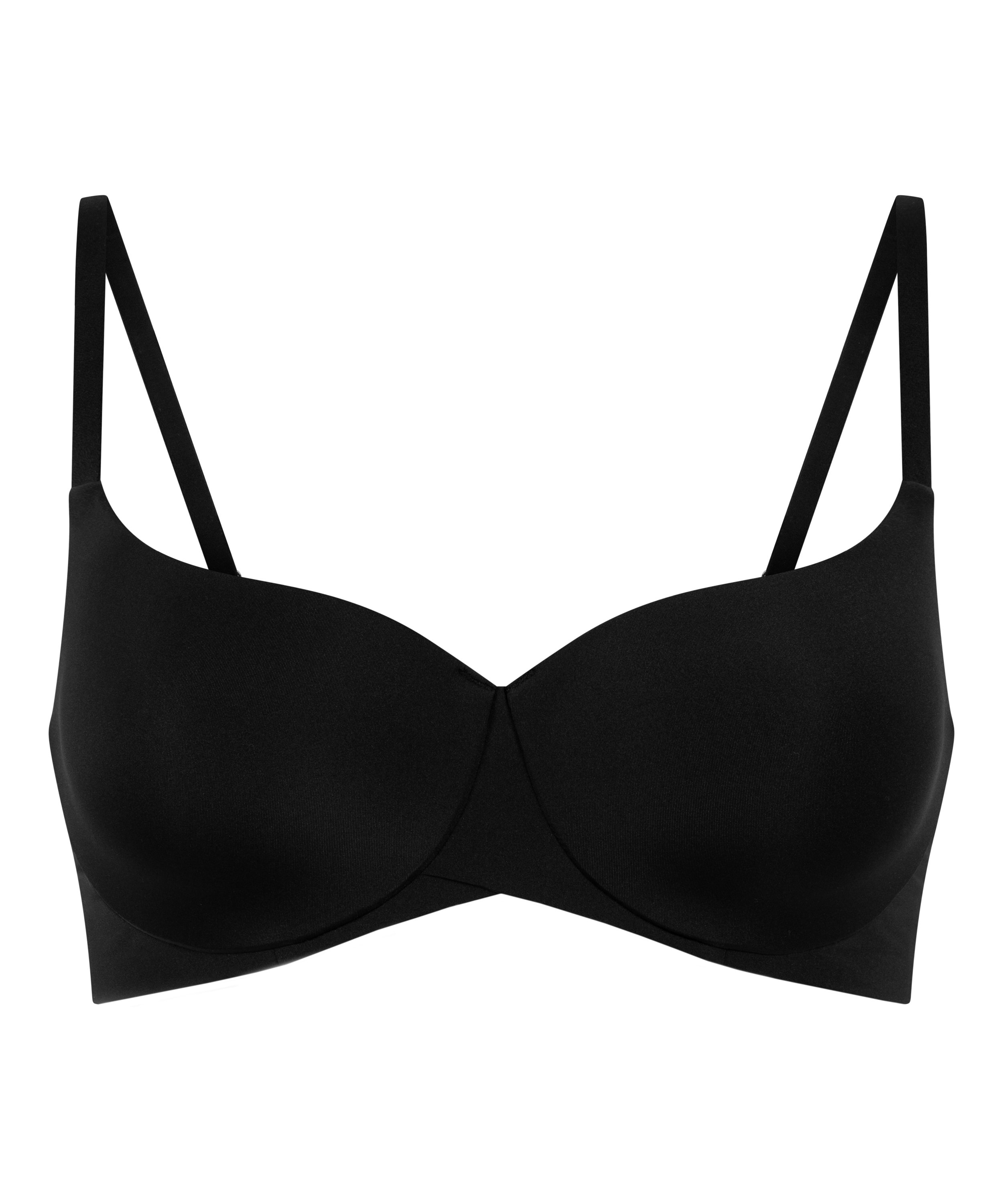 Soutien-gorge à armatures préformé Smooth, Noir, main
