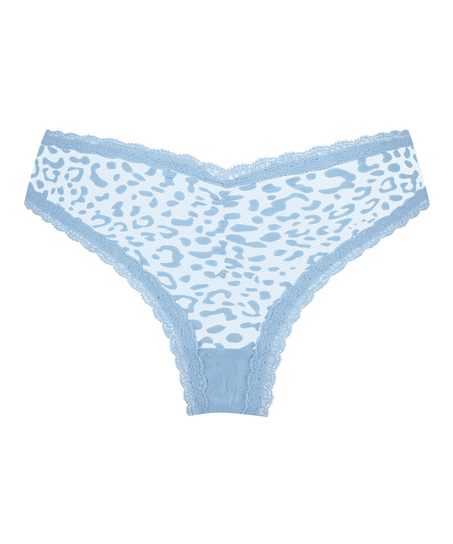 Slip brésilien V-shape Zena, Bleu