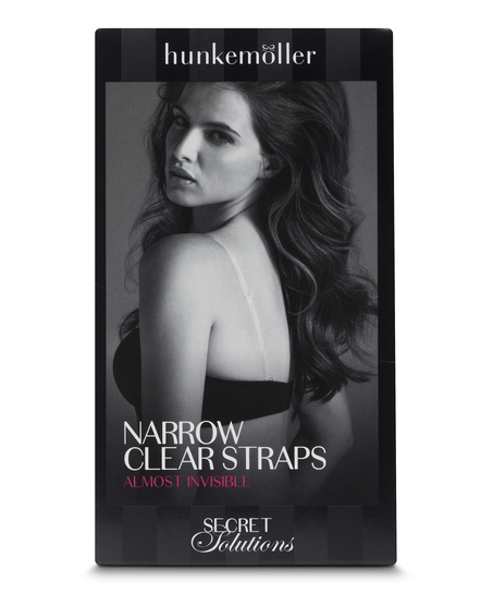 Bretelles de soutien-gorge transparentes, Blanc