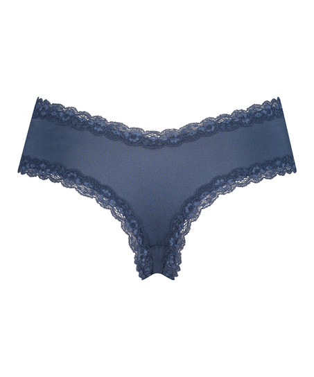 Slip brésilien V-shape micro, Bleu