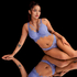 Soutien-gorge à armatures préformé longline Marilee, Violet