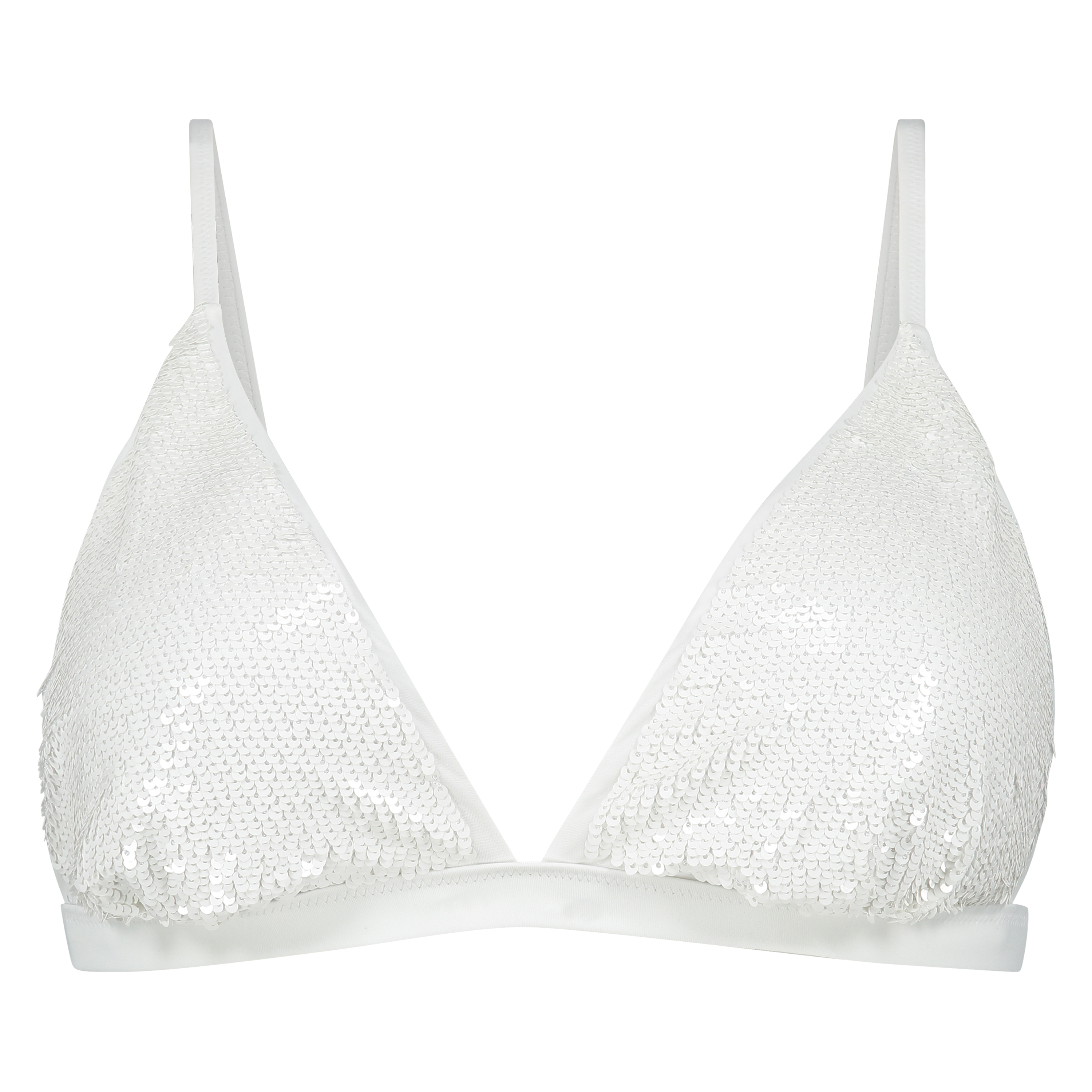 Haut de bikini Triangle Pride, Blanc, main