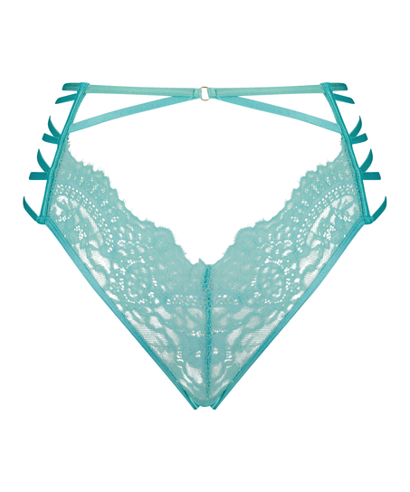 Slip brésilien à entrejambe ouvert Monet, Vert