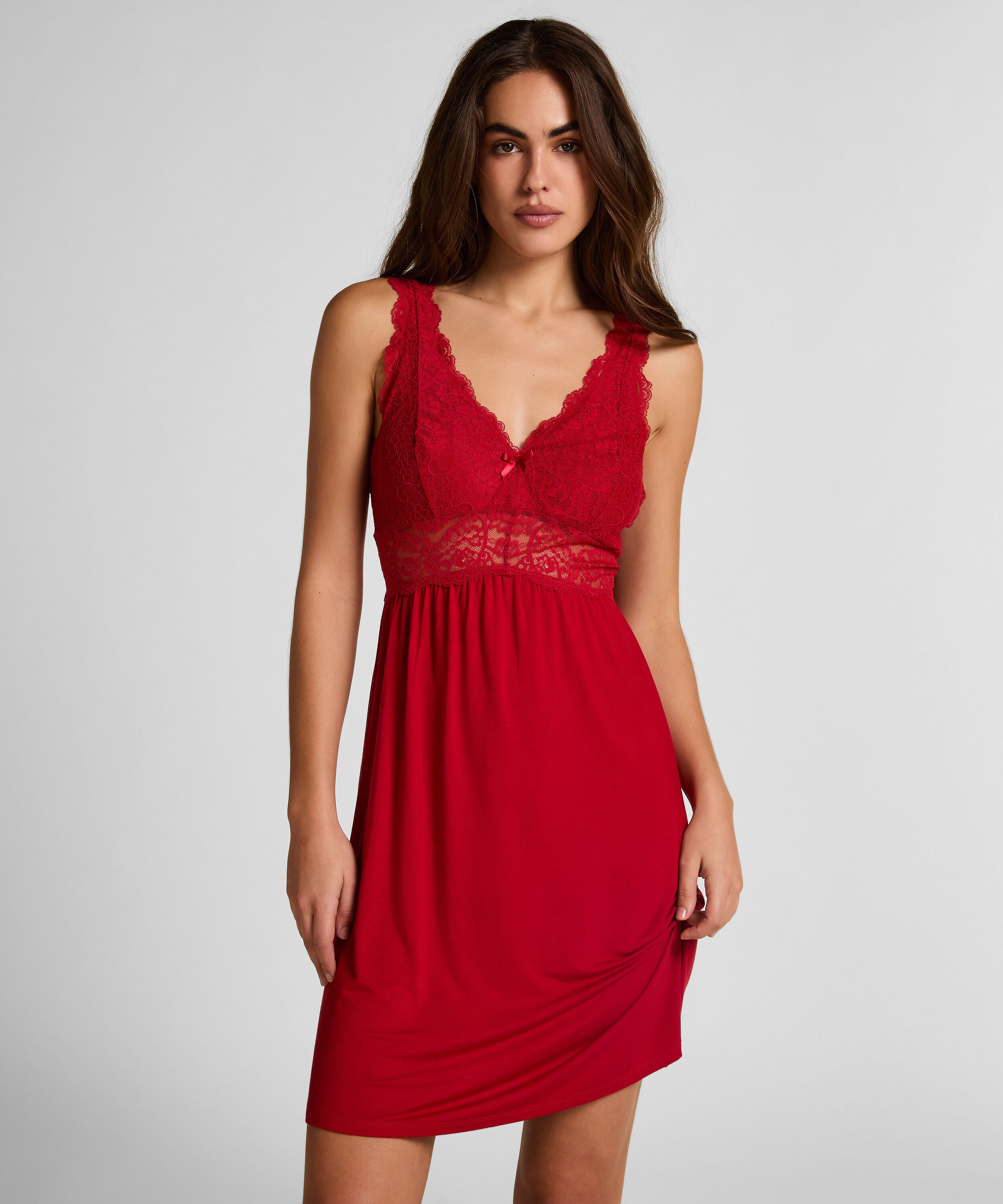 Nuisette Nora dentelle, Rouge Nuisette Nora dentelle, Rouge