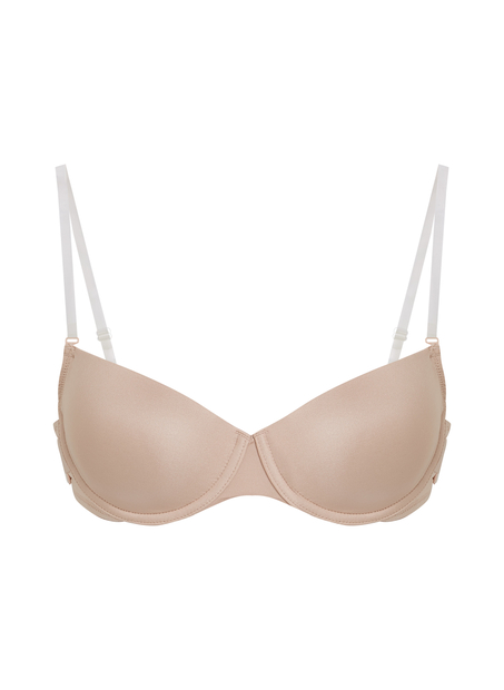 Soutien-gorge à armatures préformé Transparent Back, Beige