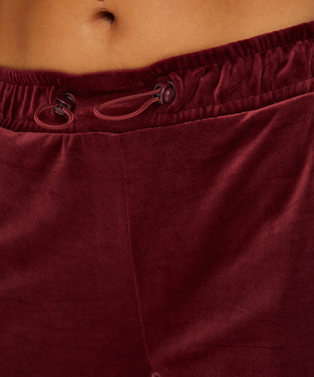 Pantalon de sport Velours HKMX, Rouge
