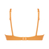 Haut de bikini à armatures non rembourré Scallop, Orange