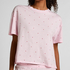 Pyjama en coton imprimé, Rose