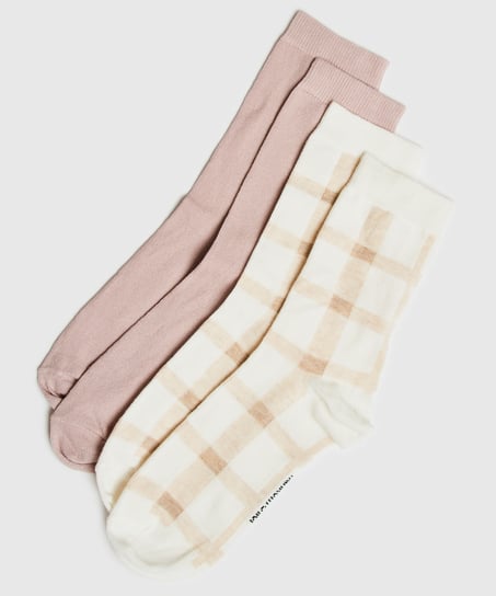 2 Paires de Chaussettes en Coton, Noir