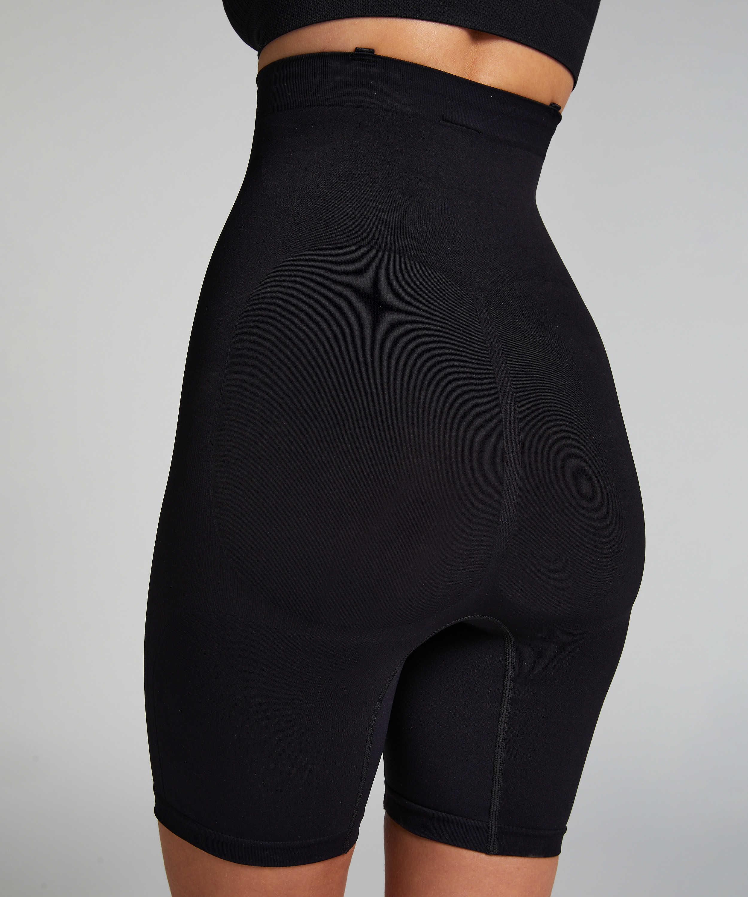 Gaine sans coutures pour les cuisses, Noir, main