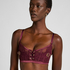 Soutien-gorge non rembourré longline Avela, Rouge