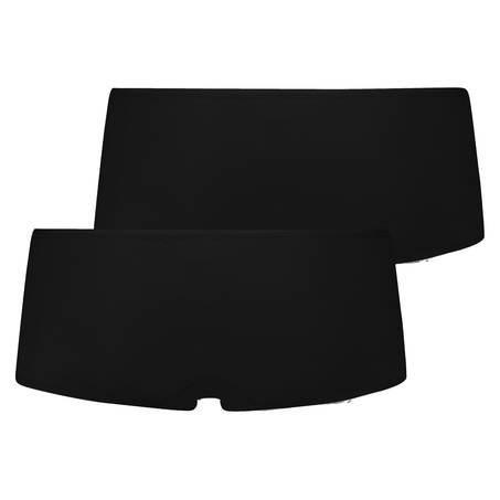 Lot de 2 boxer Kim Cotton, Noir