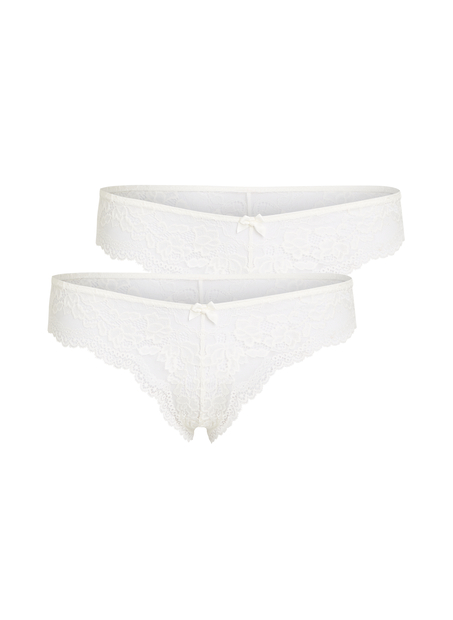 Lot de 3 slips brésiliens Chelsea, Blanc