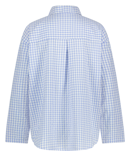 Haut de pyjama en Coton, Bleu