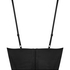 Top corset en Satin, Noir