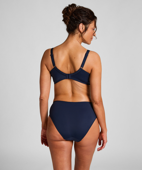 Slip taille haute Diva, Bleu