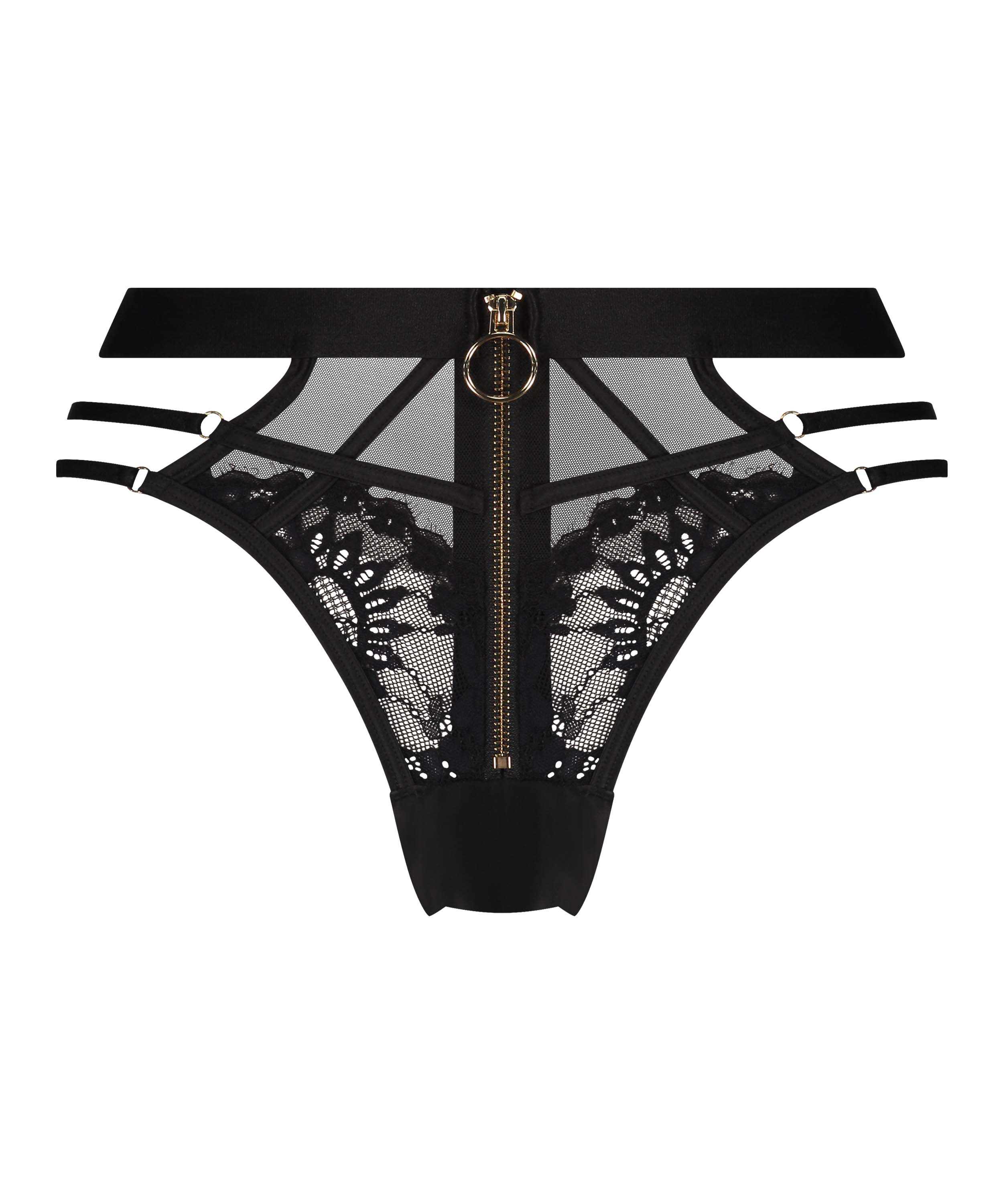 Slip brésilien Sable, Noir, main