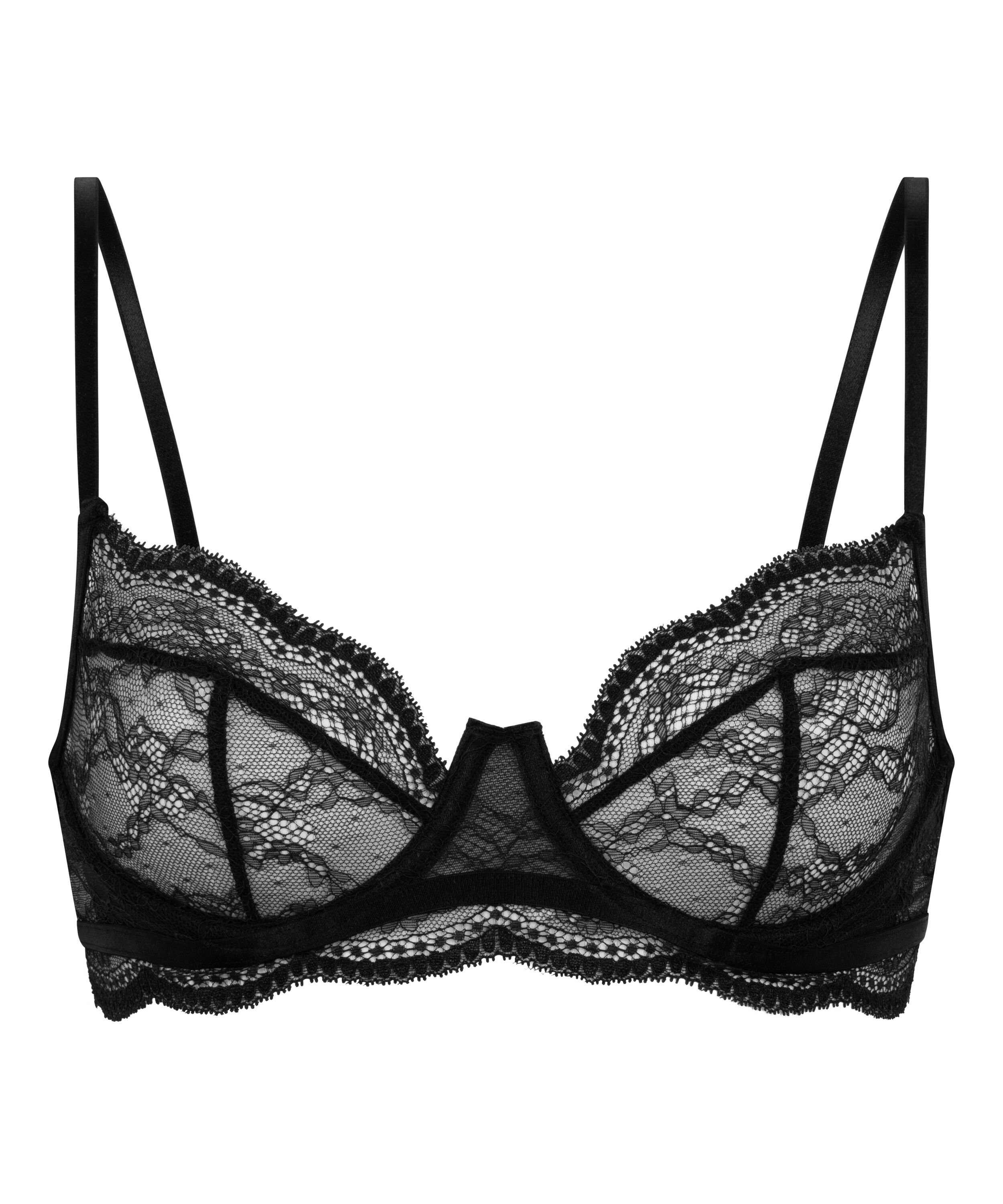 Soutien-gorge non-rembourr&eacute; &agrave; armatures Isabelle, Noir