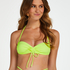 Bikini Crop Top fronc&eacute; Glow, Jaune