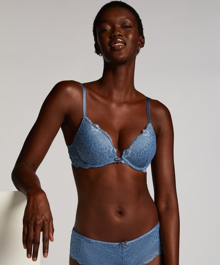 Soutien-gorge à armatures préformé push-up Marine, Bleu