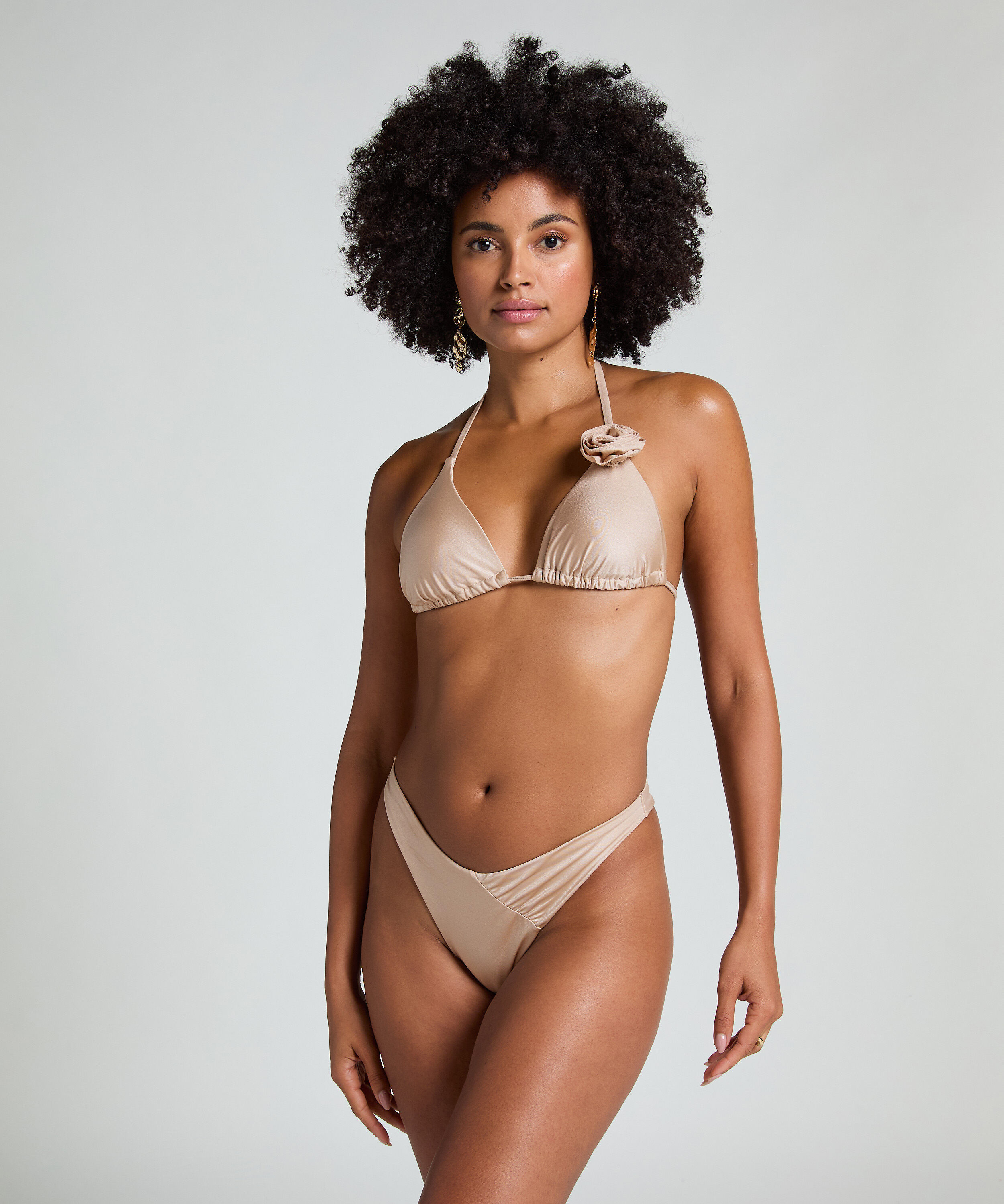 Bas de bikini Lima, Beige