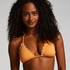 Haut de bikini triangle Scallop Lurex, Orange