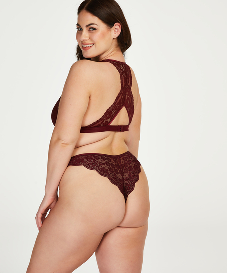 High leg Brazilian, Rouge