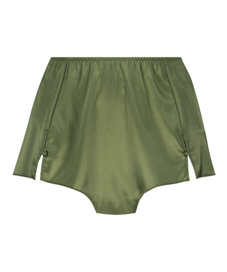 Shorts Satin Amelia Tap, Vert