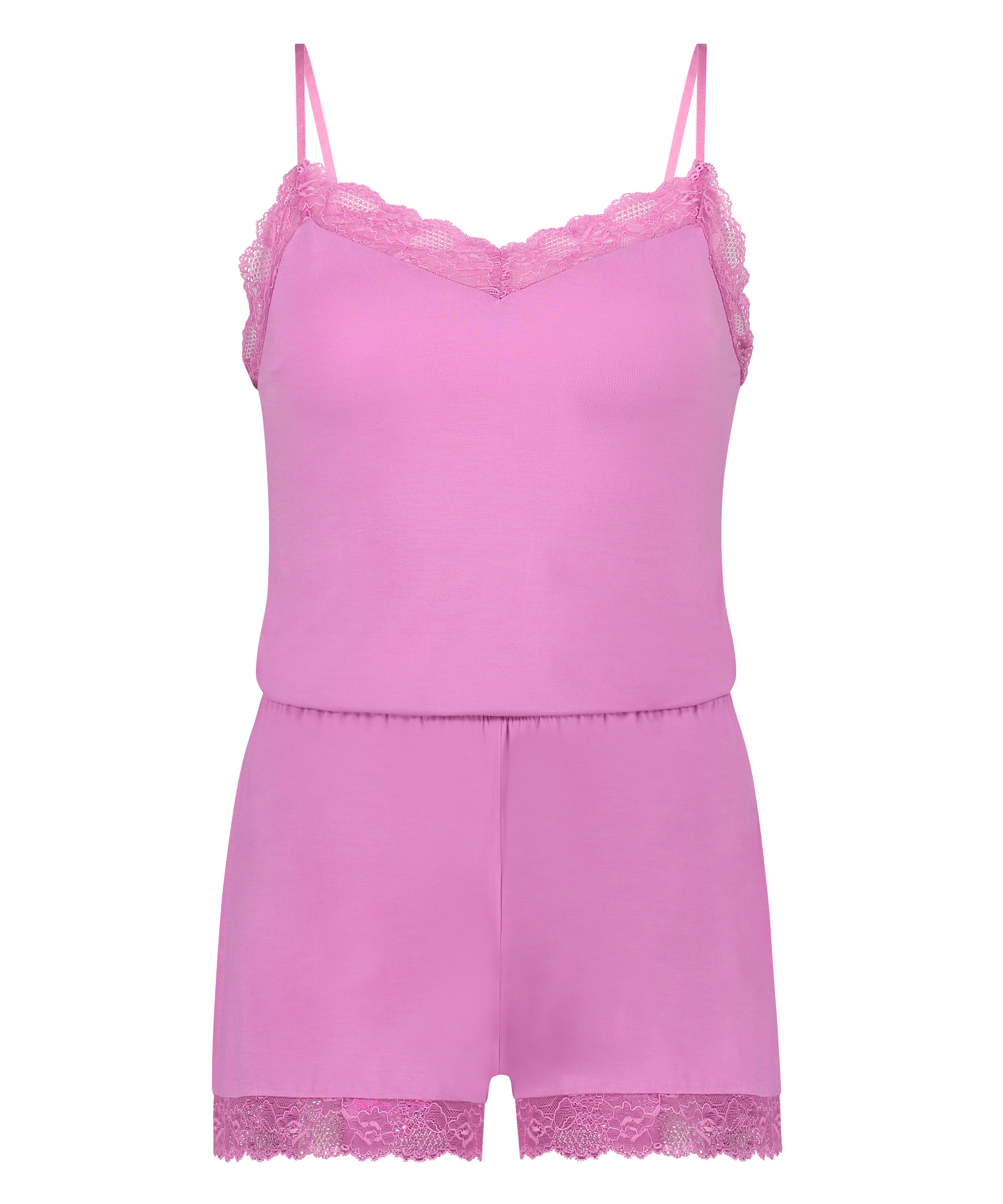 Ensemble de pyjama court Cami, Rose, main