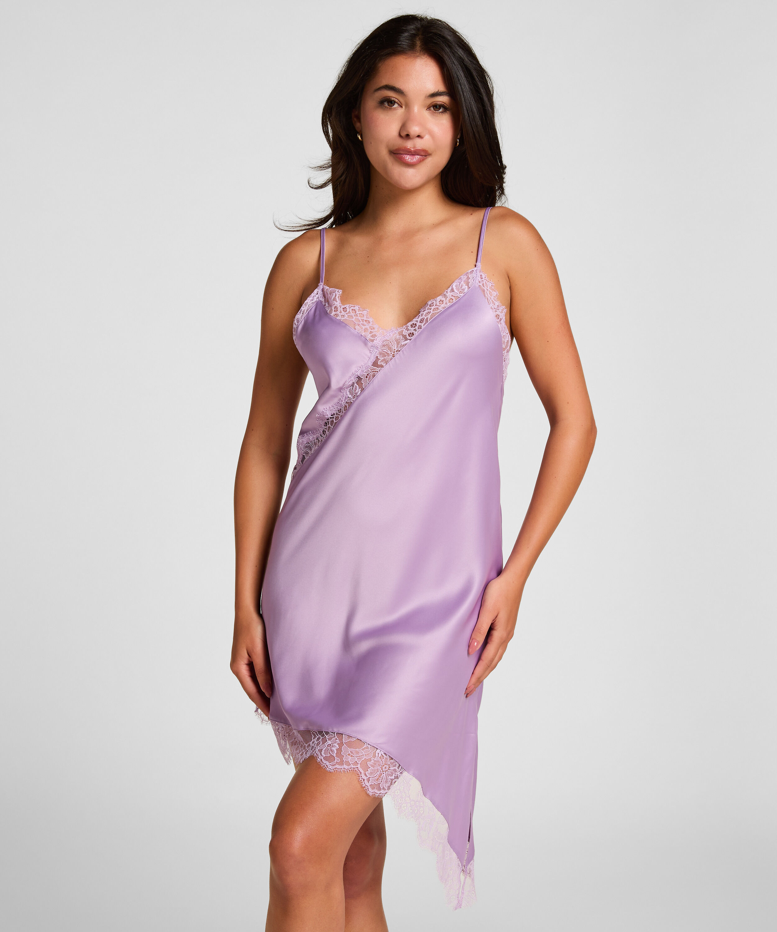 Slipdress Asymmetric, Violet Slipdress Asymmetric, Violet