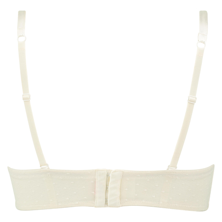 Padded strapless underwired bra Ramona, Blanc