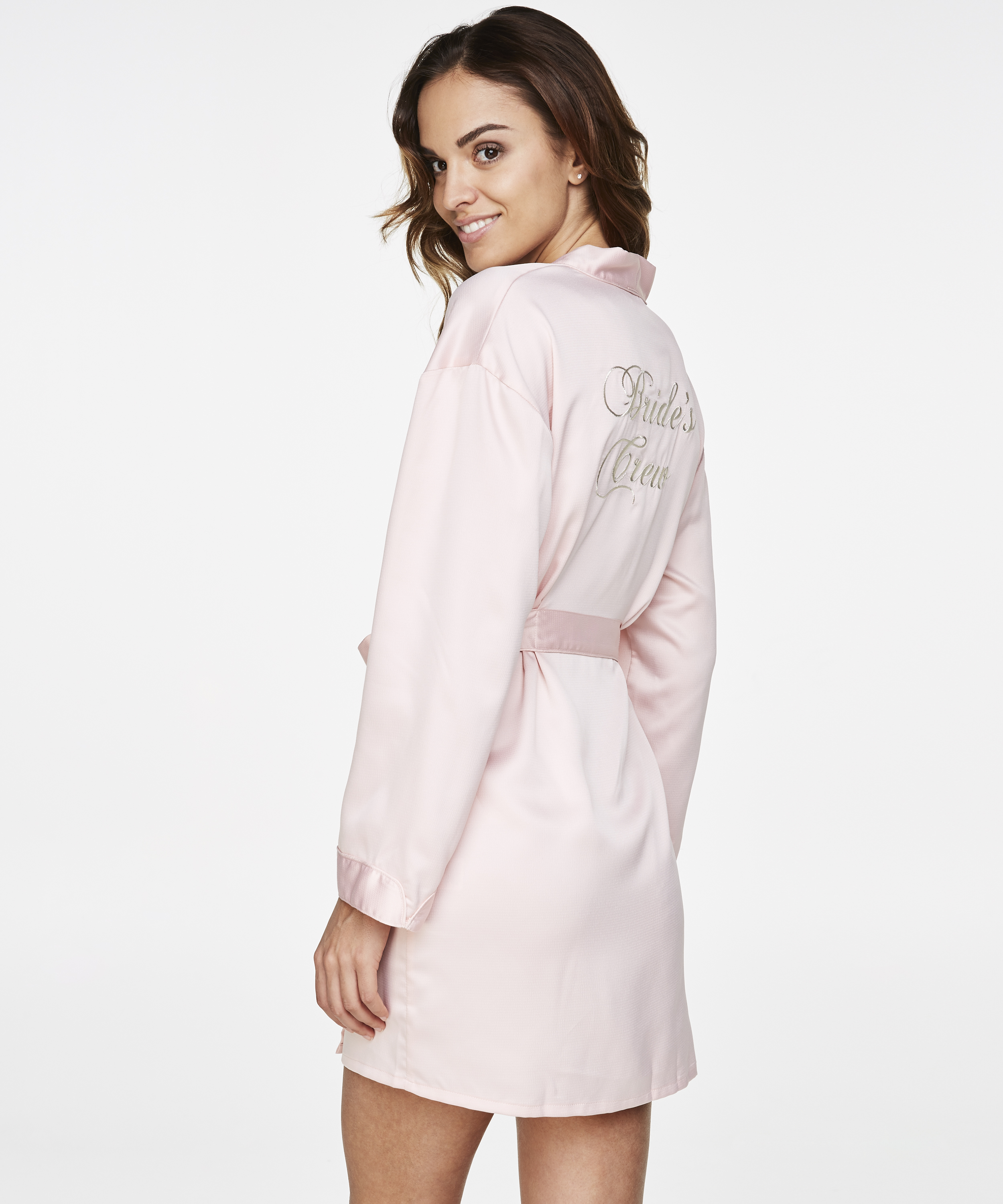 Kimono Satin Brides Crew, Rose, main